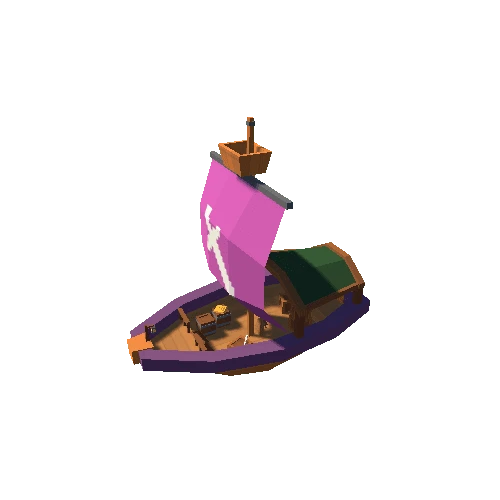 Pirate Ship 02 Sword A Purple